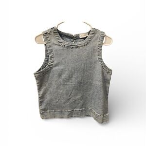 Evereve Denim Sleeveless Top Medium
